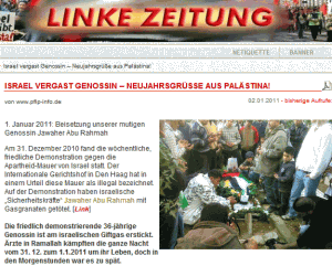 LINKEZEITUNG Palästina