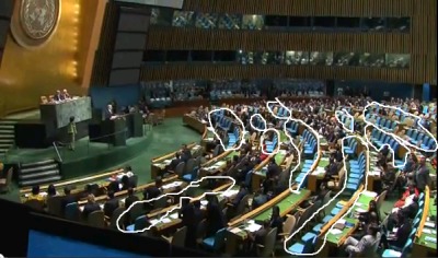 Netanjahu: feurige Rede vor halb leerer UN