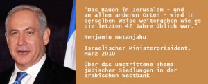 Zitat Netanjahu Siedlungen Westbank