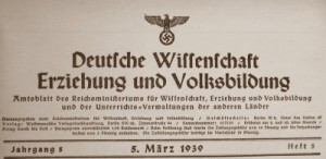 NS Amtsblatt Deutsche Wissenschaft Erziehung