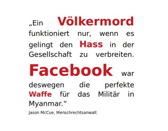 Zitat über Facebook
Zitat über Mark Zuckerberg
Facebook Hetze